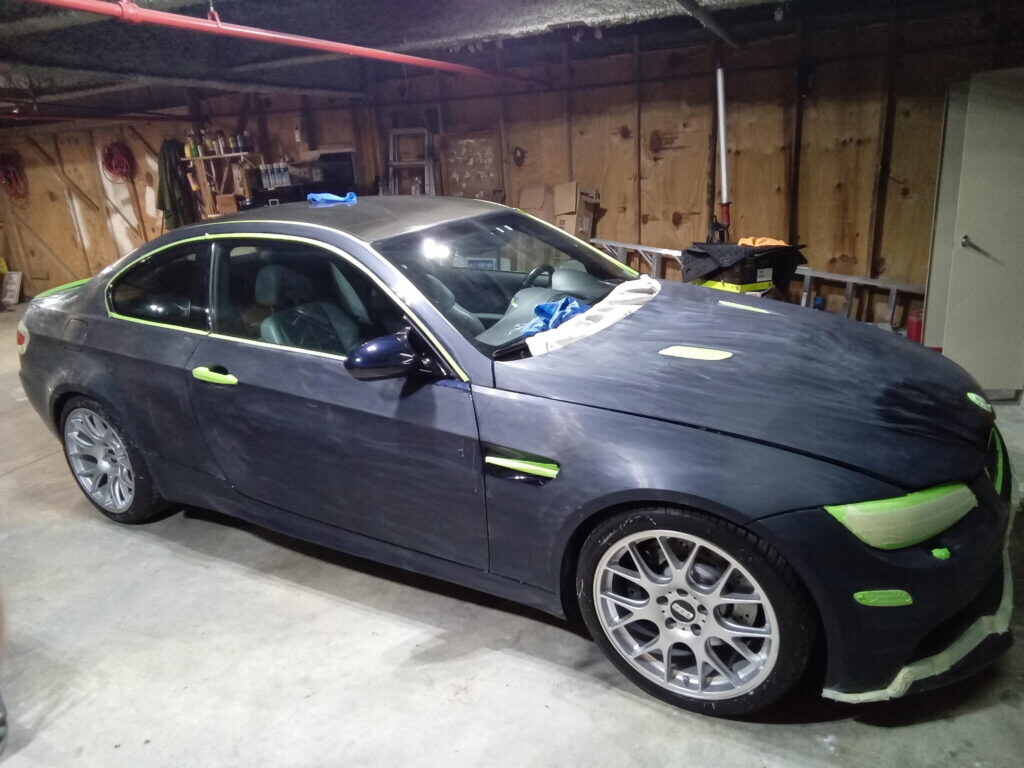 Before view 1 of Blue BMW M3 detailing job in Alexandria, VA